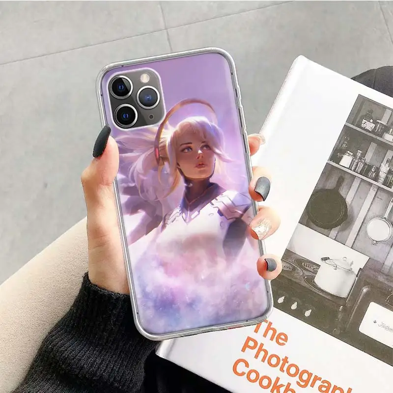 Чехол Overwatchs Mercys для Apple iphone 11 Pro XS Max XR X 7 8 6 6S Plus 5 5S SE 10 десять подарочных силиконовых чехлов для телефона
