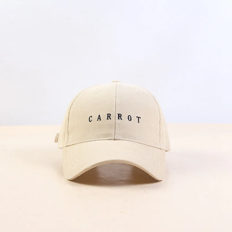 Новая Вельветовая бейсболка с надписью и вышивкой моркови кепка осень зима