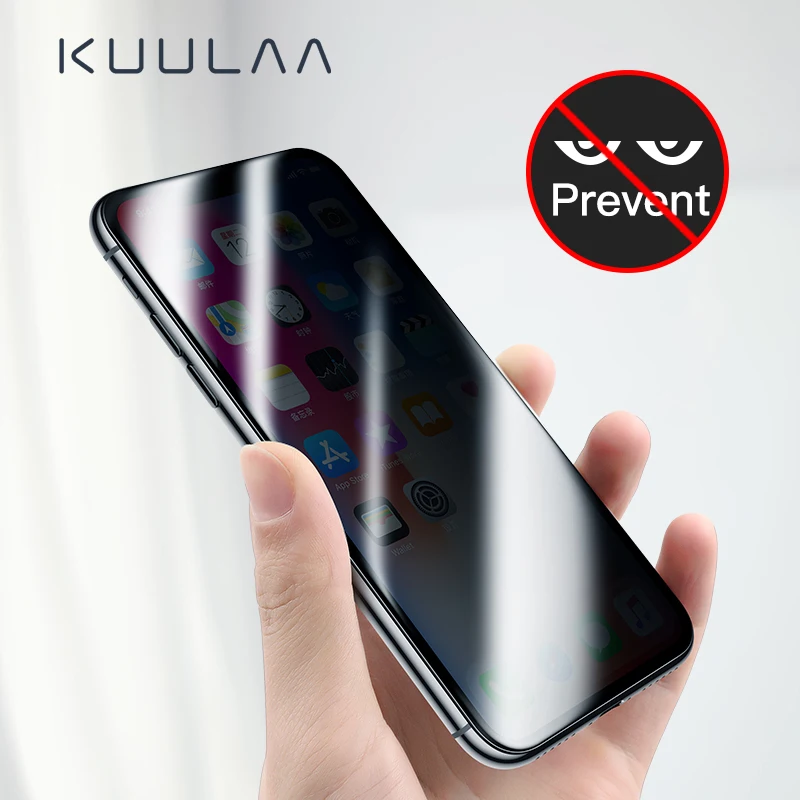 KUULAA Защита экрана для iPhone 6 6 S/6 6S Plus защитное стекло полное покрытие закаленное стекло для iPhone 7 8/7 8 Plus Антишпион
