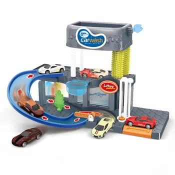 

Children's Sound Light Simulation Car Toy Parent-child Interactive Color Changing Track Model Parking Lot Electric Toy