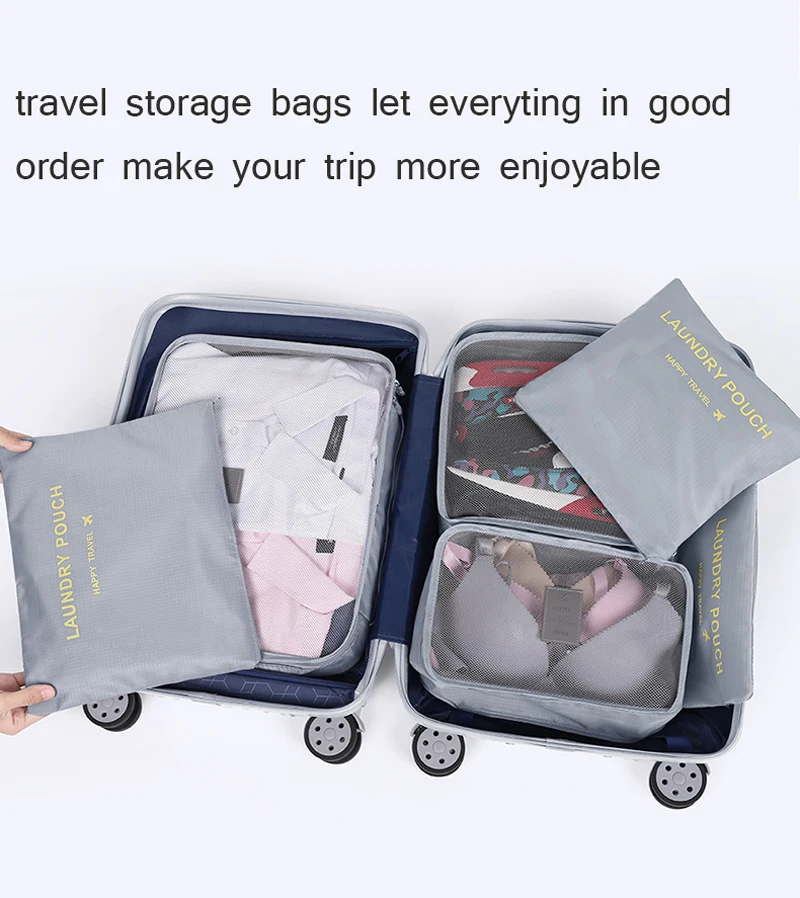BUBM дорожная сумка для хранения для путешествий Упаковочные пакеты, органайзер для багажа сумка Прочный Weekender багажный Органайзер набор