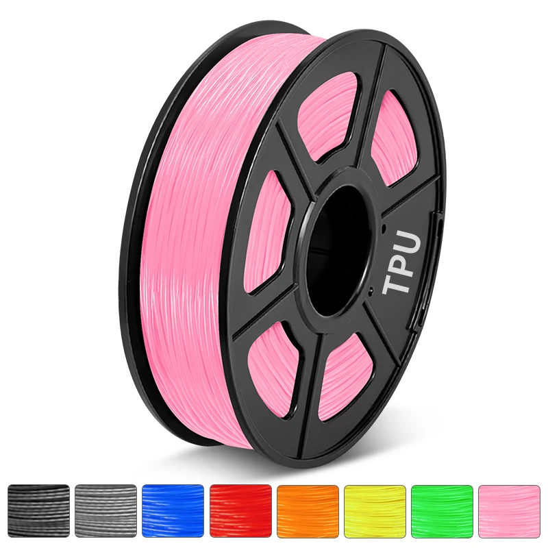 TPU  3D Printer Filament 0.5 KG 1.75 MM Refills Bendable Non-Toxic Fast Shipping Gift Printer Handles Pen DIY BELIVEER 3D rainbow petg 3D Printing Materials