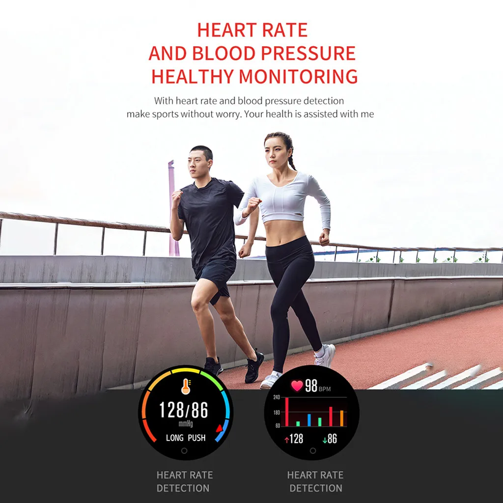Для samsung galaxy watch F11 IP68 сенсорный экран Спортивные Bluetooth Смарт-часы фитнес-монитор Шагомер для xiaomi mi band 3