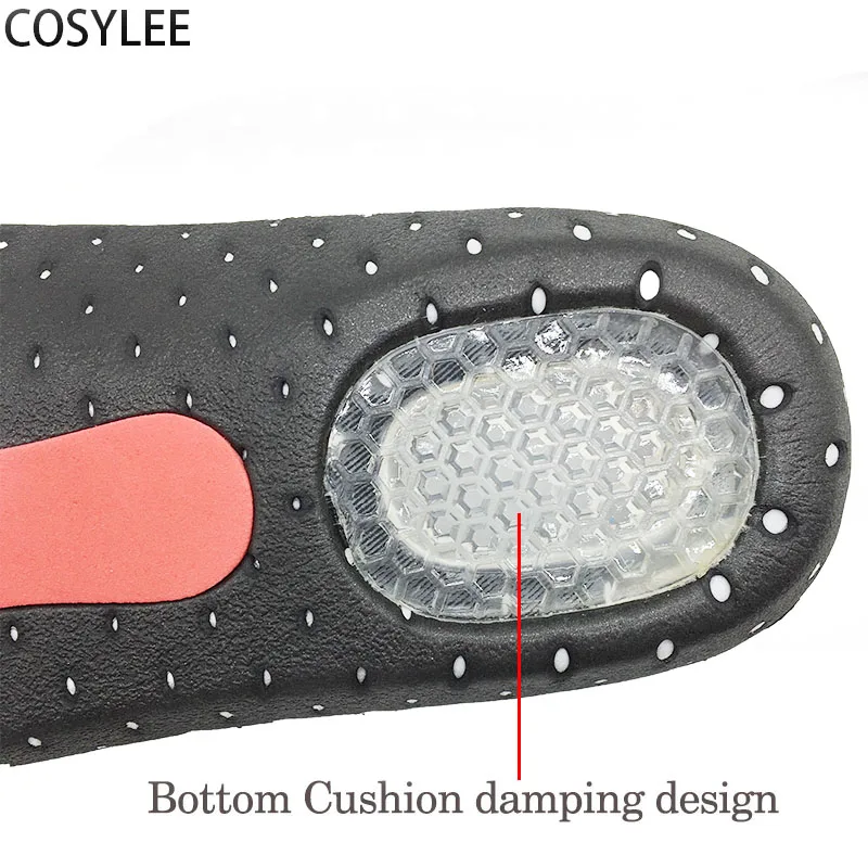 Silicone Gel Insoles Sport Running Insoles for feet Man Women orthopedic pad Massaging Shock Absorption arch support
