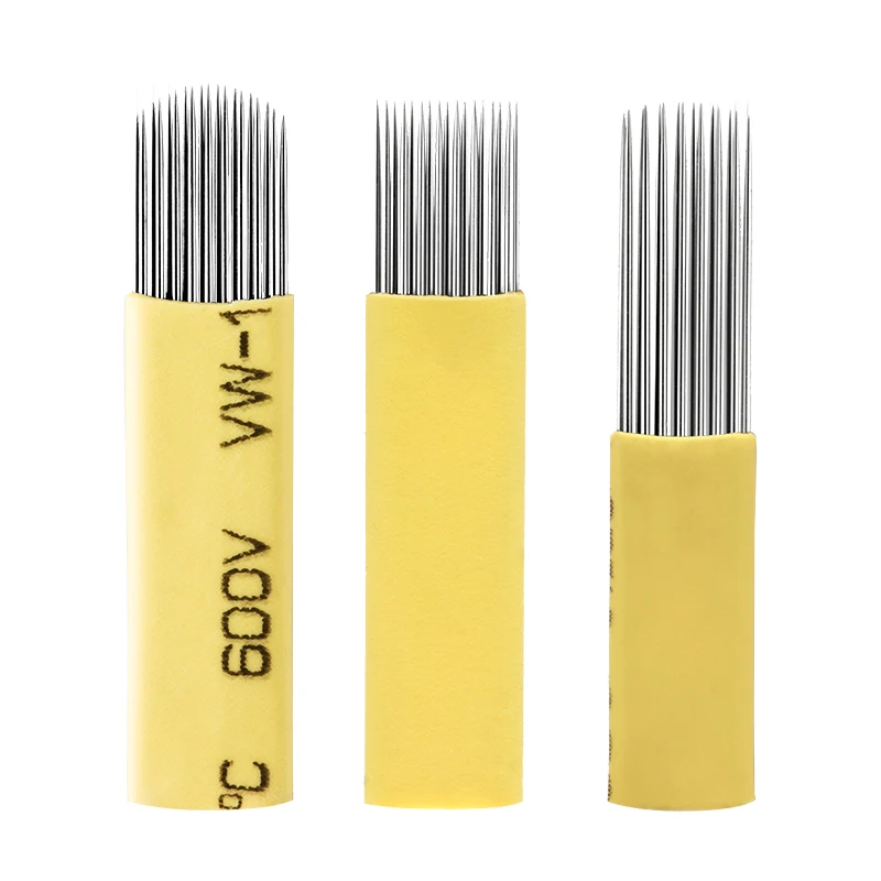 

15pins/17pins/19pins Double Row Microblading Needles Cosmetic Tools Micro Blading Blade For Permanent Makeup Eyebrow Manual Pen