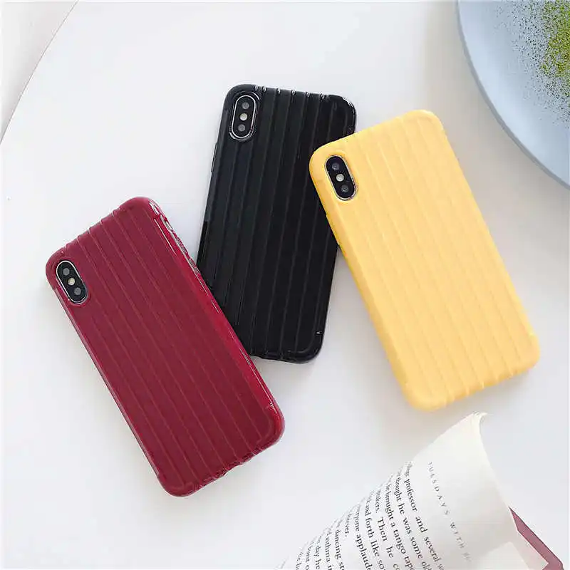 

Candy Color Luggage Soft Case For Redmi Note 6 7 Pro K20 GO redmi 5 Plus Cover For Xiaomi Mi 8 Lite 9 6X A3 A2 Lite CC9E