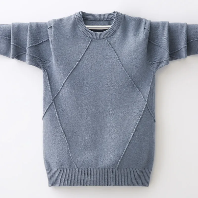 Economici Bambini Maglione 2019 Autunno Inverno Solido Capretti del Cotone Lavorato A Maglia Pullover Maglione Per I Ragazzi 3 14 Anni di Usura Clj399