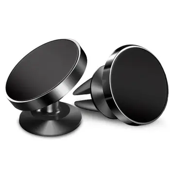 

360 Degree Rotating Magnetic Mobile Phone Holder Air Outlet Car Suction Cup Mobile Phone Bracket Car Interior Car Accessories