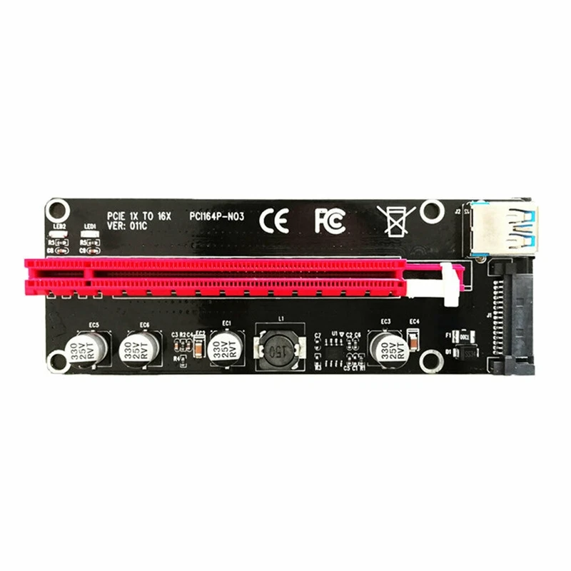 

Ver011C Pci-E Riser Express Cable 16X To 1X Graphic Extension Wire Adapter Card