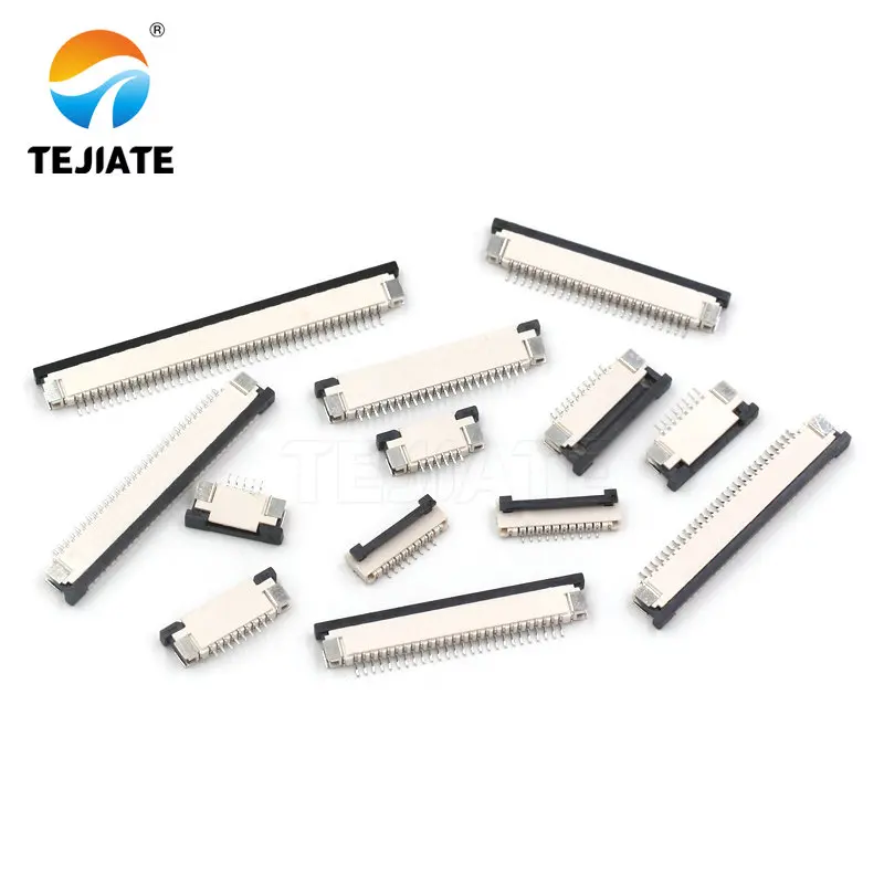 10PCS FFC/FPC Connector Flat Cable Socket 1.0MM Adapter 4/5/6/8/9/10/12/14/15P Down Drawer Type Plug Kit conversion plug plug conversion socket