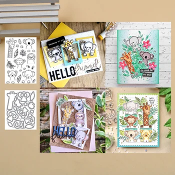 

Lucky Goddess Snowball animals Metal cutting dies and stamp Scrapbook paper craft knife mould blade punch stencils dies 2019