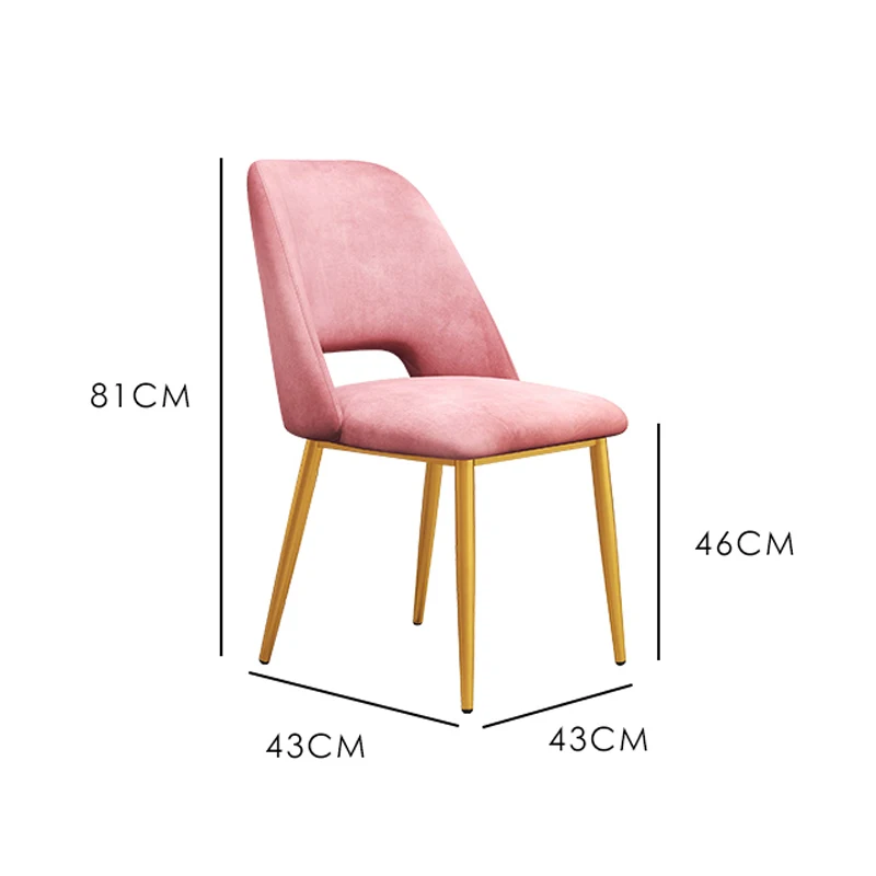 Современный скандинавский обеденный стул, минималистичный индивидуальный офисный стул, кресло для отдыха, кресло из кованого железа, домашняя спинка, роскошный макияж