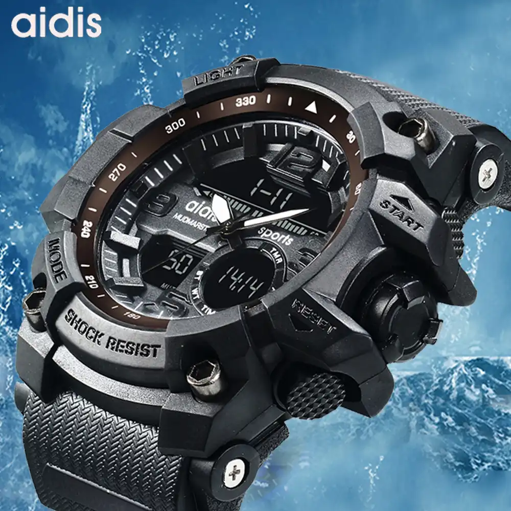 military style wrist watch