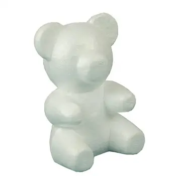 

Toys Foam Rose Bear Modeling DIY Craft Valentine Party Decoration Supplies Gift DIY Craft Toy White Foam Bear