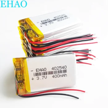 

Wholesale 10 pcs 3.7V 400mAh 402540 Lithium Polymer LiPo Rechargeable Battery For Mp3 GPS PAD DVD E-books Bluetooth LED Ligth