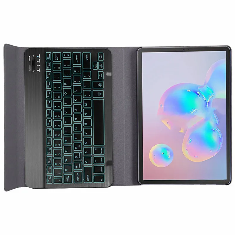 VOBERRY тонкий PU чехол для samsung Galaxy Tab S6 10,5 SM-T860 чехол для клавиатуры T865 Чехол подставка английская Bluetooth клавиатура чехол