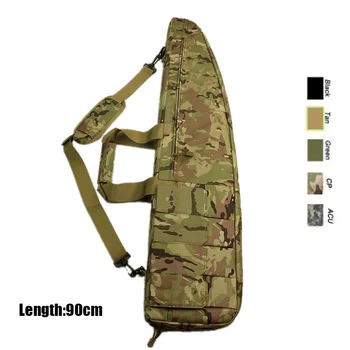 

Multicam 90cm Heavy Duty Tactical Gun Rifle Bag Carry Shoulder Bag Rifle Case with Magazine pouch For outdoor Hunting