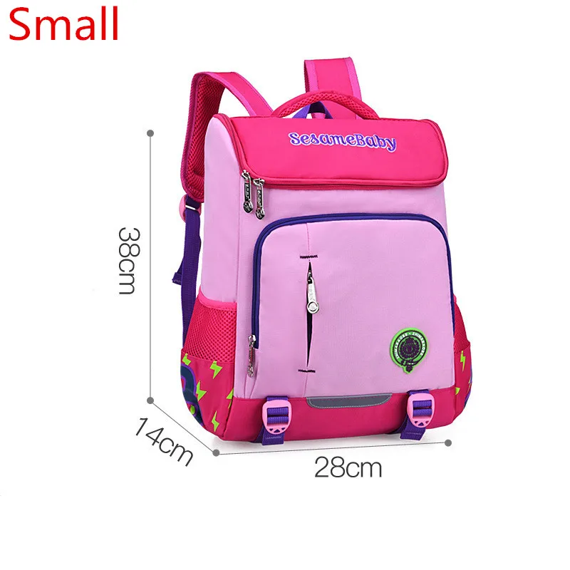 small pink Рюкзак для детей, школьные сумки, набор ортопедических рюкзаков для учеников начальной школы, школьные рюкзаки для мальчиков и девочек, детская сумка Mochila - Color: small pink