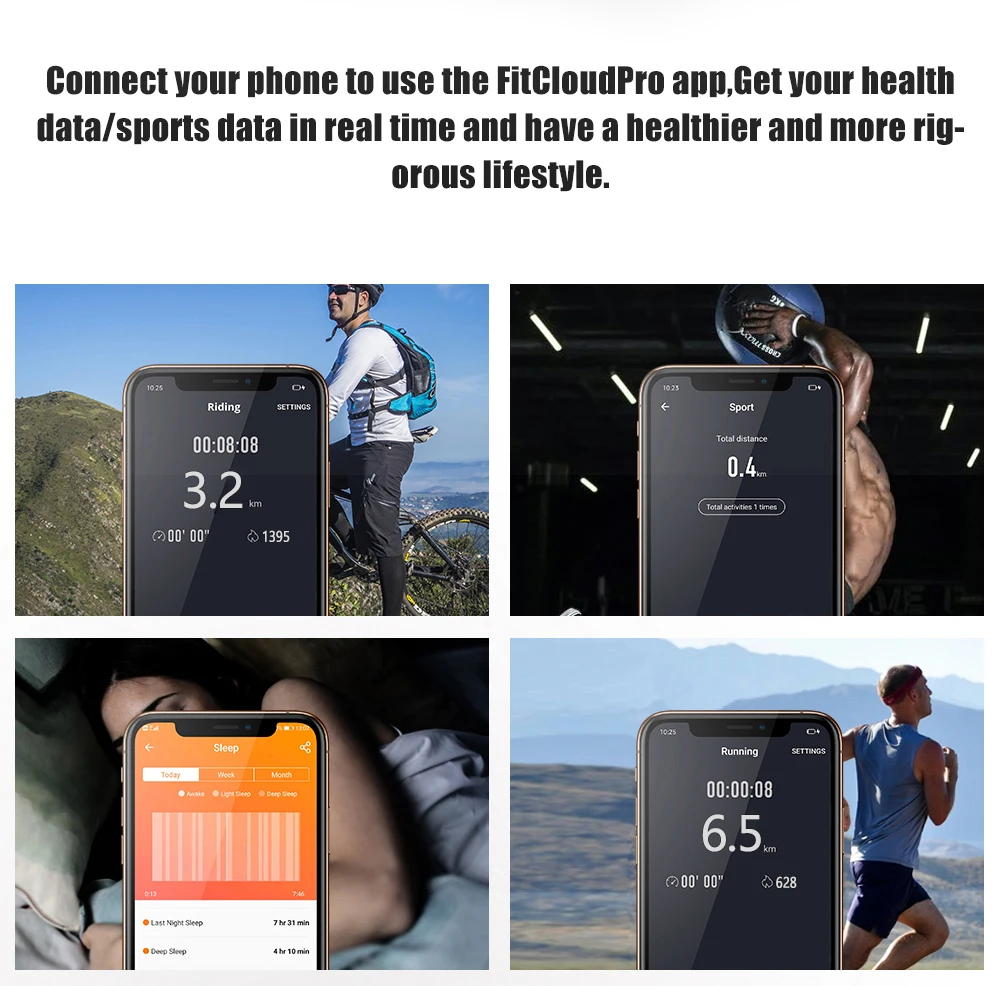 LOKMAT Fitness Tracker 1.28“ Full Touch Screen Smart Watch Men