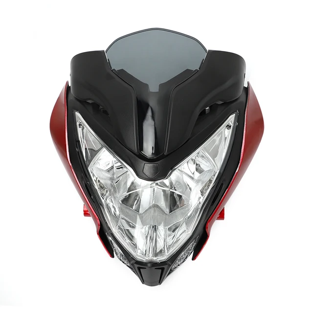 Headlight オートバイヘッドライトアセンブリヘッドランプ フェアリングブラックフィットBajaj Pulsar150 200