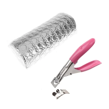 

Acrylic Uv Gel False Nail Tip Clipper Cutter with Manicure Tool Hand-Rest Sponge Armrest Rest Cushion (Silver)