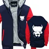 Mâle drôle présent PITBULL américain Pit Bull à pointes collier de chien hommes chaud manteau hommes épais veste imprimé coton chaud manteau sbz5188 ► Photo 3/6