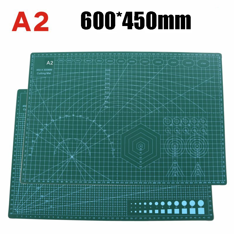 Tapete multifuncional para cortadora de papel, estera de corte automática de cuchilla de gran tamaño, tipo A2, material de PVC, tabla para realizar manualidades