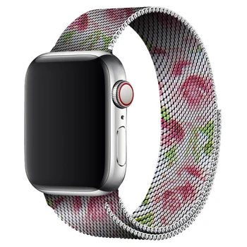 

Milanese Loop Rose Band 40mm 44mm For Apple Watch Series 5 4 Metal Strap Bracelet 38mm 42mm For Iwatch Series 3 2 1 4