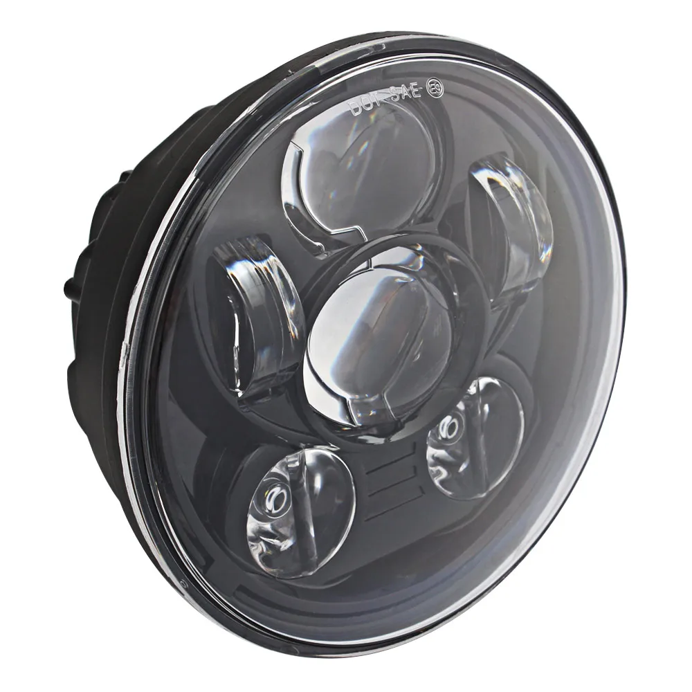Мотоциклетная автомобильная светодиодная фара Halo Hi/Low Beam Angle Eye DRL налобный фонарь для Jeep Wrangler Off Road 4x4 Suzuki Samurai Harley Yamaha - Цвет: 5.75 In 6 LED