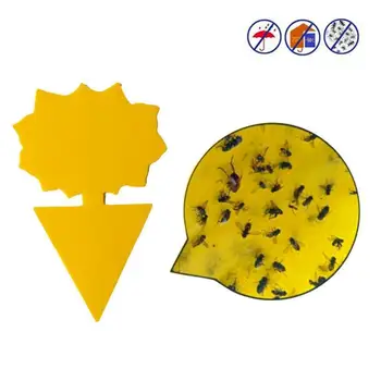 

Yellow Butterfly Shaped Insect Pest Control Garden Strong Glue Plant Sticky Traps For Aphids Dual Sided Fruit Fly Fungus Gnats