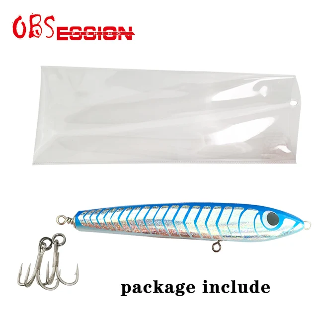 65g90g120g140g Trolling Wood Stickbait Pencil Popper Tuna Boat Fishing Lure Topwater Long Casting Wobbler Carp Artificial Leurre A