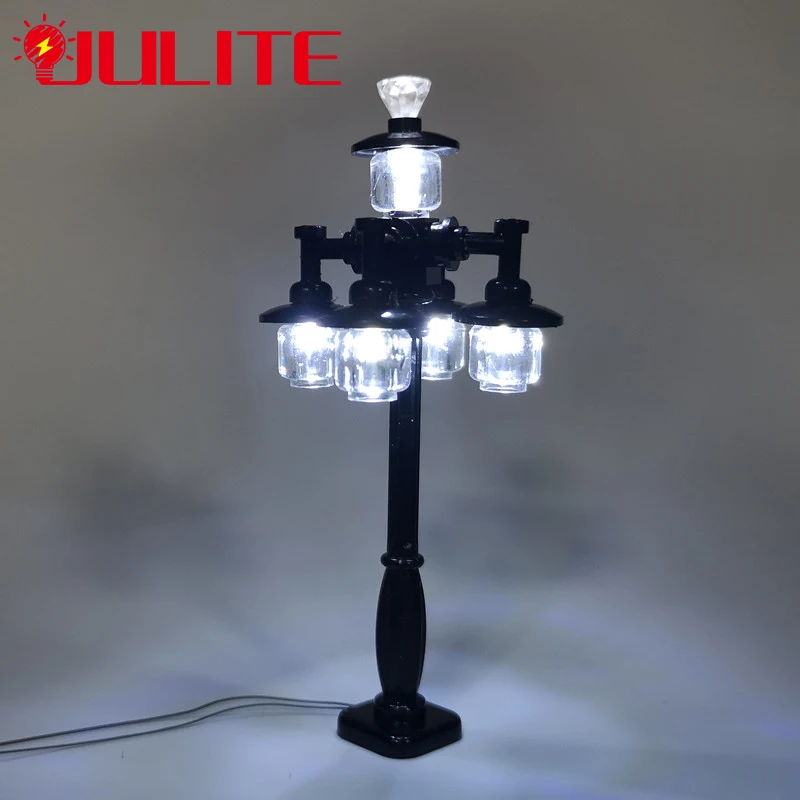 Led Light Up Lightsaber 5 Teste Lampione Per Street Series Building Set Di Giocattoli Fai-Da-Te