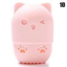 Держатель спонжа для макияжа Мягкие силиконовые косметика для растушёвки, пуховка для пудры сушилка чехол OR88