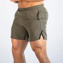 Летние мужские брендовые шорты для фитнеса, бодибилдинга, дышащие Компрессионные шорты, спортивные штаны для бега, мужские пляжные шорты