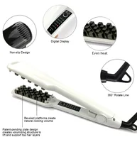 Professional Volumizing Hair Iron Straightener Comb Increase Hair Volume Fluffy Hair Straightener Flat Irons Fluffy Corn Perm 2