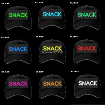 

10 Colors Choice Luminous Hip-hop Caps Cotton EL Stranger Things Cap Baseball Glowing Hat LED Caps For Wedding Party Decorative