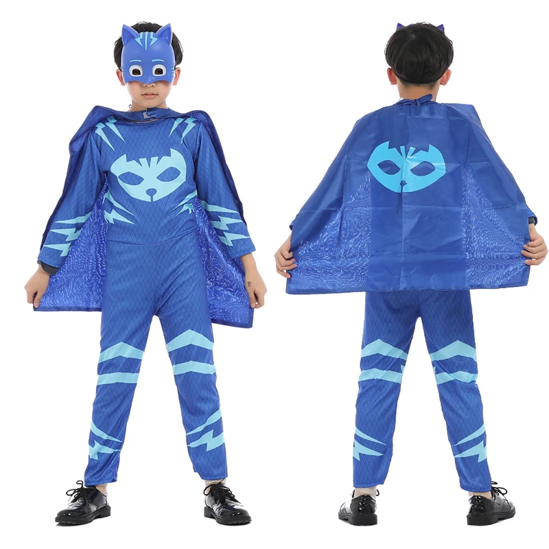 Pj MASKS маска плащ Launcher Catboy Owlette Gekko День рождения Рождество Праздничное Платье Аниме Фигурки игрушки для детей подарок