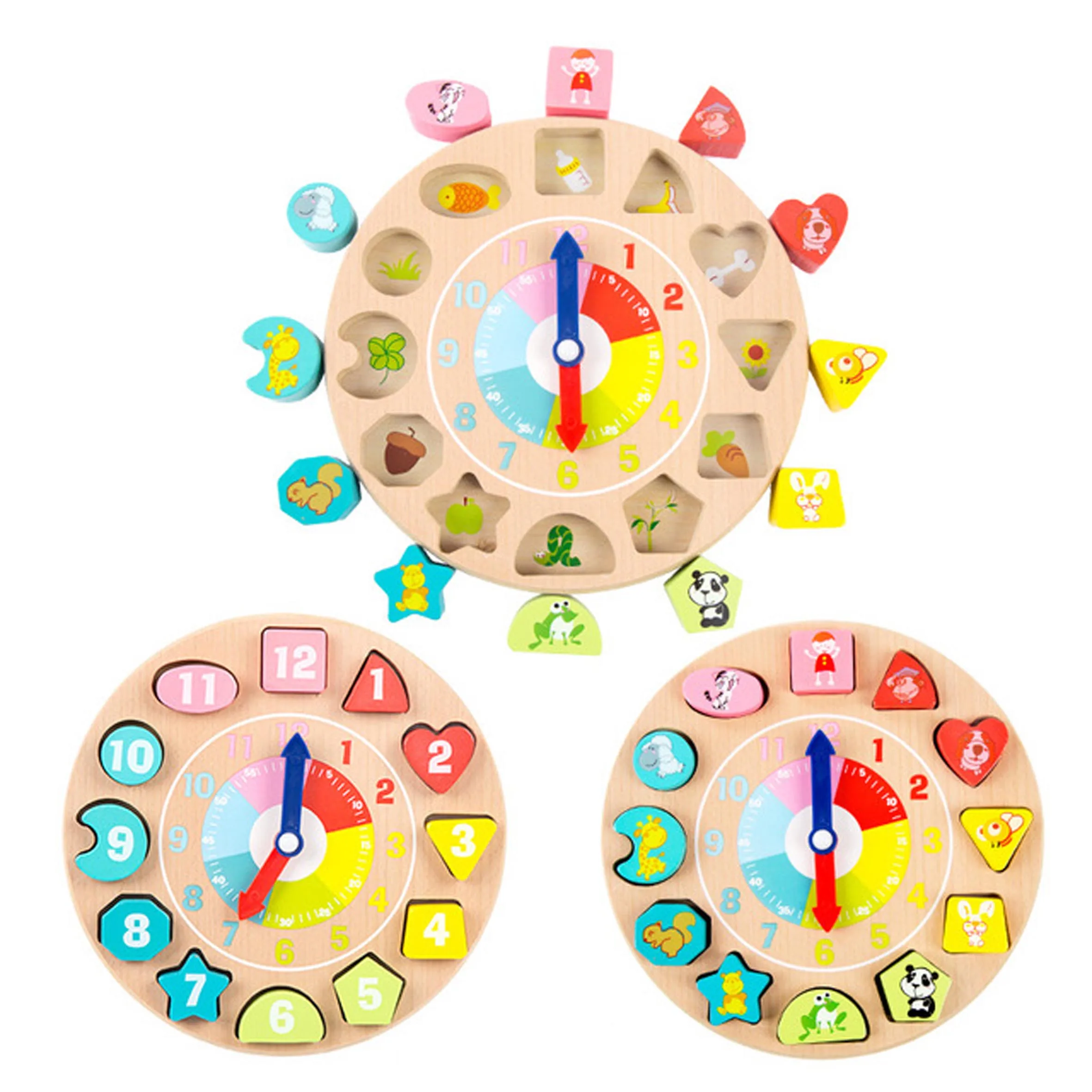 shape sorting clock