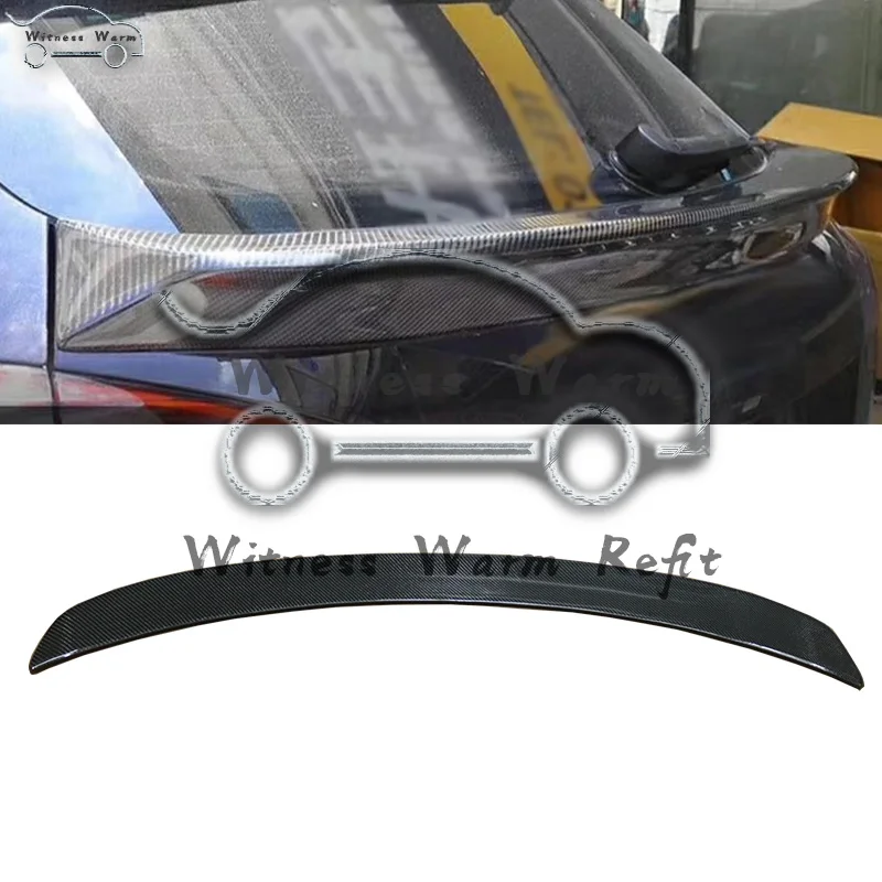 NEW Carbon fiber middle spoiler car Rear Wings Lip Spoiler for Porsche Cayenne car body kit