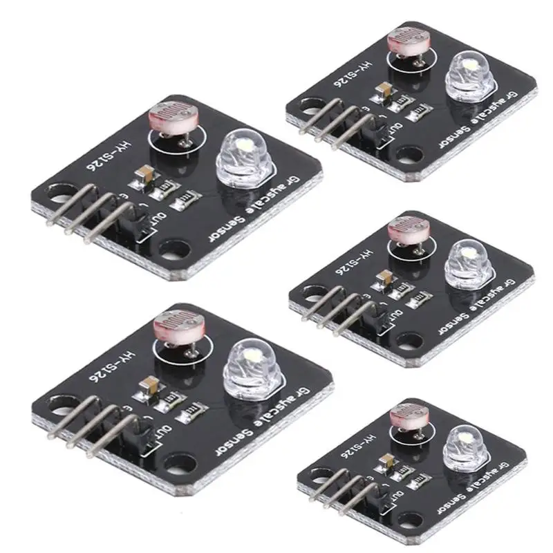 5pcs/lot Analog Gray Sensor Line-finding Sensor Tracking Module Active Components Supplies Analysis Instruments 30*20*5mm