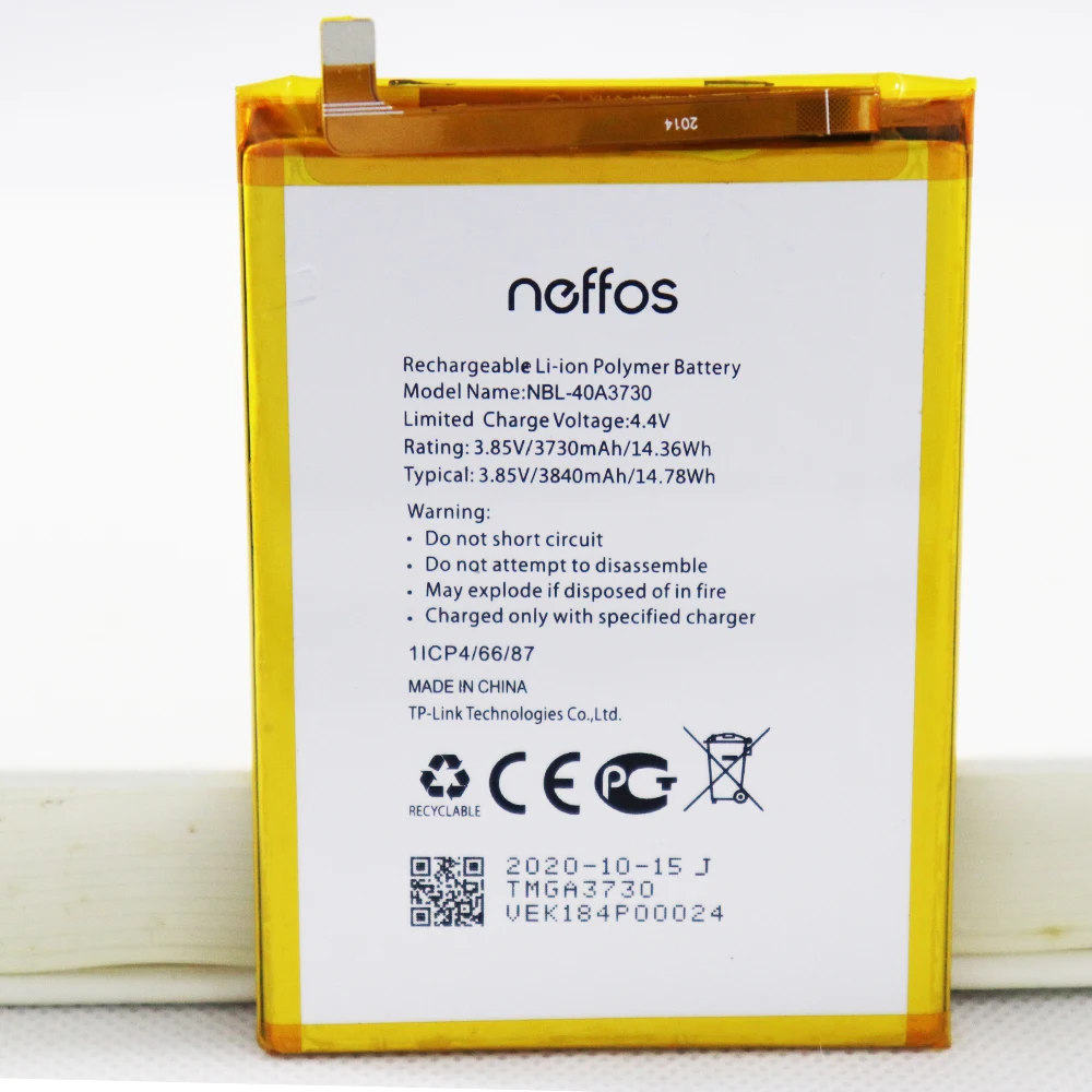 

5pcs/lot Original NBL-40A3730 Battery For TP-LINK Neffos C9 TP707A 3840mAh Mobile Phone Battery