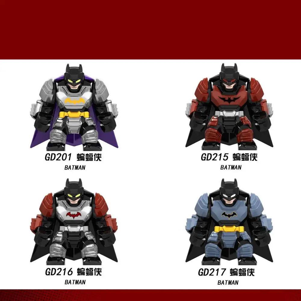 

GD201GD215-GD217 Batman Superheroing Matched Legoing Assembling a big man Children's gift Brain game Blocks Decoration Collectio
