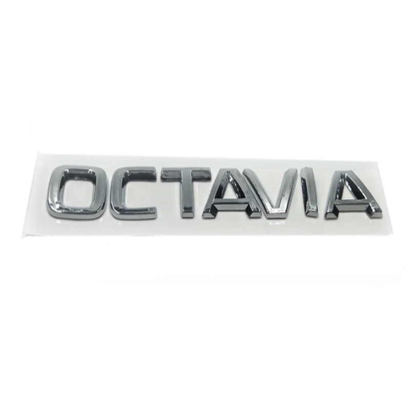 Новые автомобильные наклейки 3D ABS наклейка эмблема хромированные буквы логотип для Skoda Octavia a5 a7 2007- 1ZD 853 675 F автомобильный Стайлинг - Название цвета: OCTAVIA