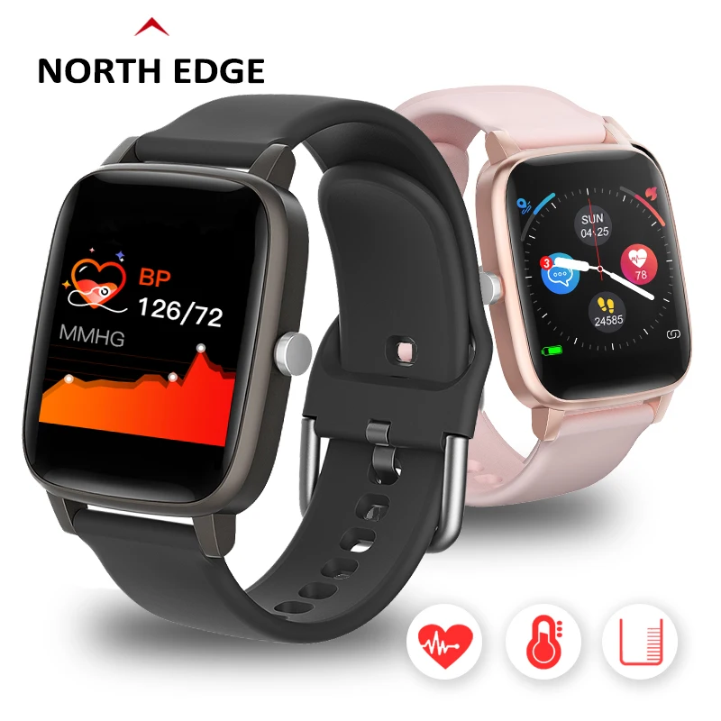 

NORTH EDGE Smart Watch Women Men Smartwatch For Android IOS Electronics Smart Clock Fitness Tracker Heart Rate Smart-Watch Hour