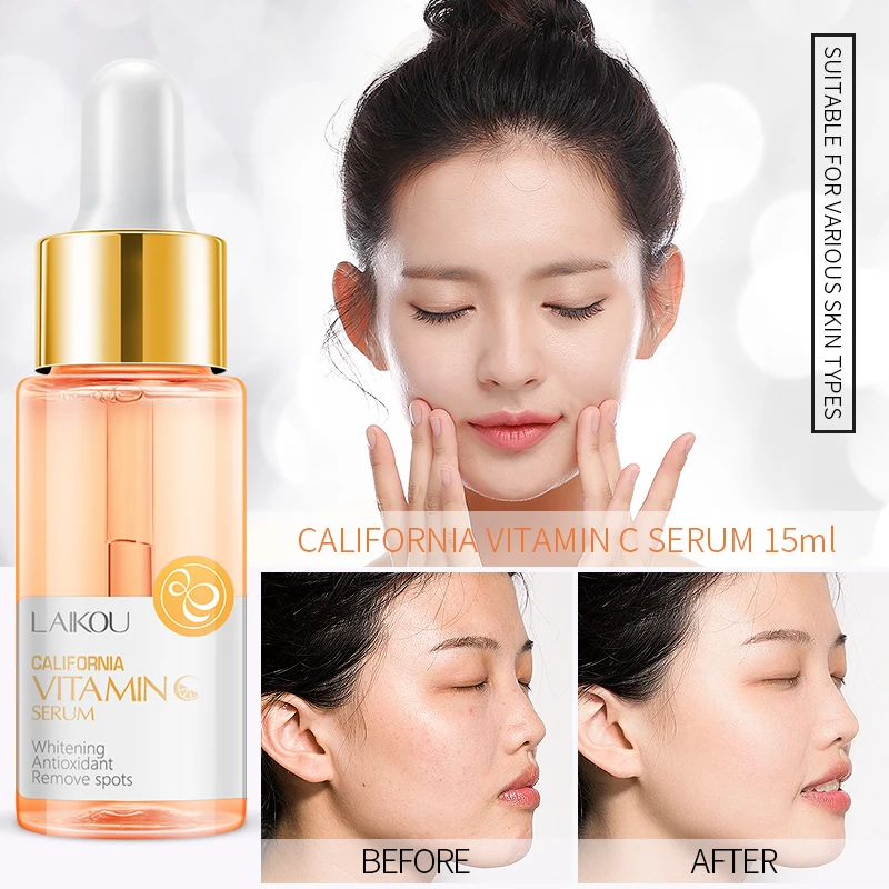 Bye 10 Get 1 LAIKOU Serum Vitamin C Essence Acne print Anti-Aging Pure Whitening Hydration The Ordinary Skin Care Face Serum Bye 10 Get 1 LAIKOU Serum Vitamin C Essence Acne print Anti-Aging Pure Whitening Hydration The Ordinary Skin Care Face Serum