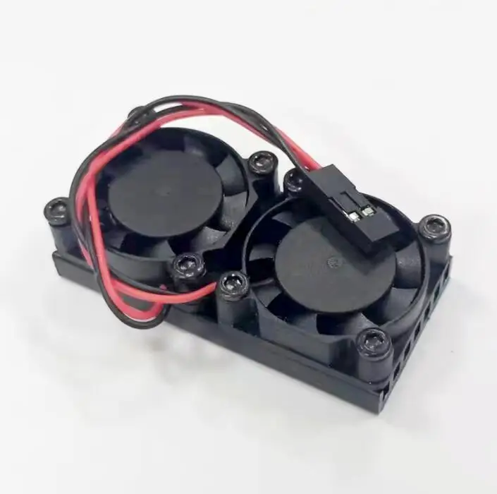 Raspberry Pi 4 двойной вентилятор с теплоотводом система охлаждения двойной вентилятор охлаждения Радиатор подходит для Raspberry Pi 3 3B Plus