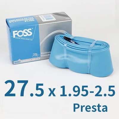 FOSS Bicycle Inner Tube 16/18/20/24/26/27.5/29 Inch 700C Tube Road Bicycle MTB Mountain / Folding Bike TPE Rubber Tube Taiwan - Color: 27.5x1.95-2.5 FV