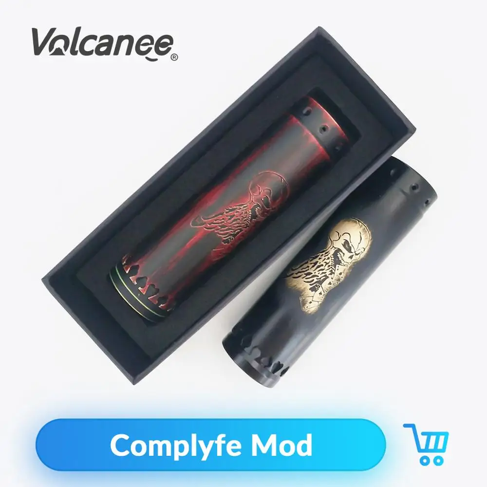 

Volcanee Complyfe 510 Thread Classic Mech Mod 25mm Diameter Powered By 18650 Battery Vaporizers VS Atto Vape Mod
