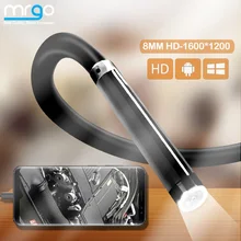 8mm HD Endoscope Camera Waterproof Micro 8 LED IP68 Endoscope for Cars Industrial Smartphone Mini Camera Endoscope USB Type C