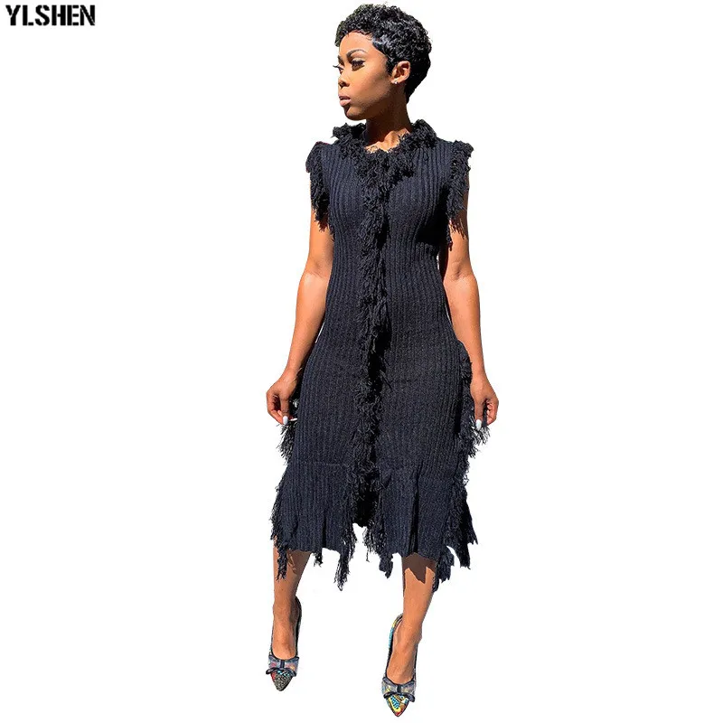 African Dresses For Women African Clothes Africa Dress Kint Tassel Dashiki Ladies Clothing Ankara Plus Size Robe African Dress 06